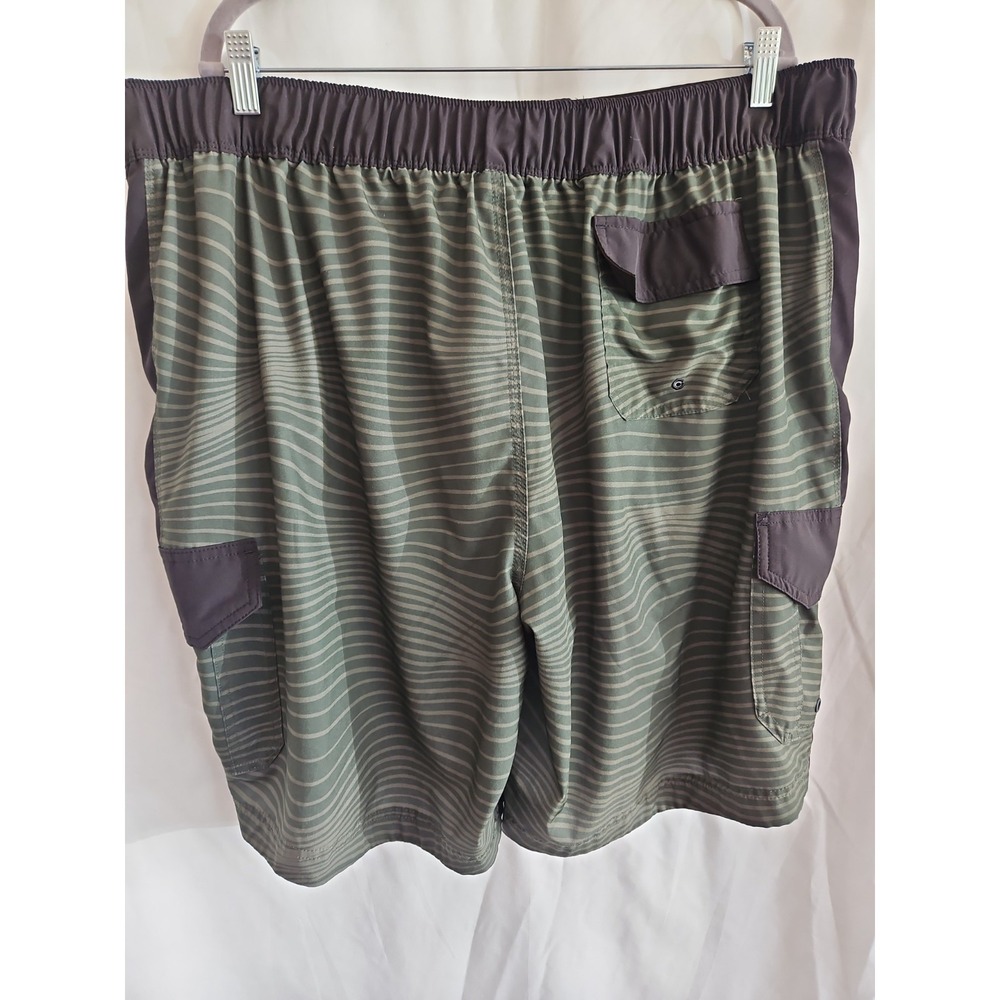 Wave Zone 2x Swim Shorts Men's Green With Pockets - Picture 4 of 4